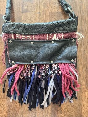 Free people small crossbody fringe bag boho used DREAM CHASER